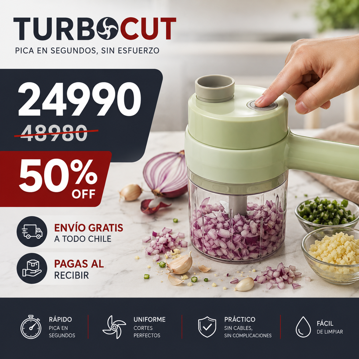 TurboCut - Pica y corta en segundos