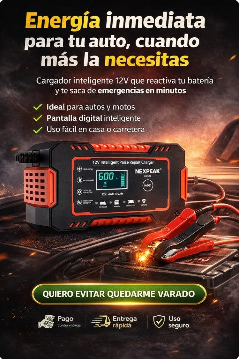 ChargeMax Auto - Evita que tu auto no parta
