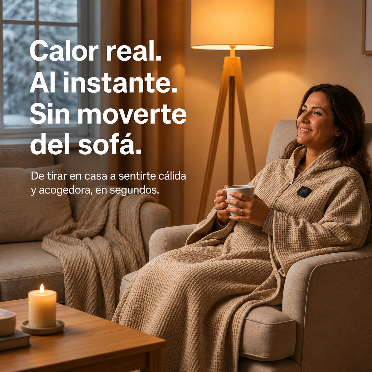 Manta Calefactora Eléctrica Carga USB