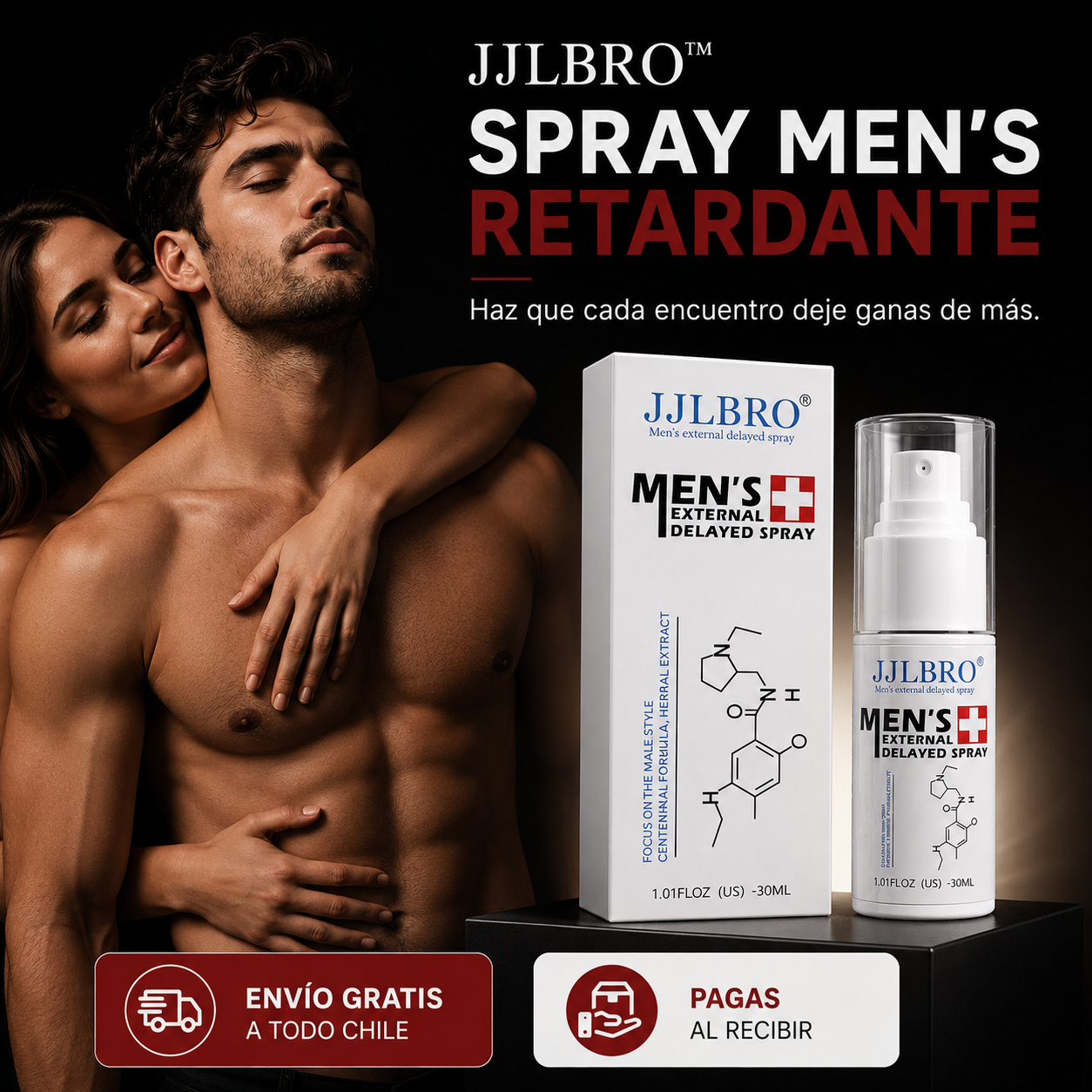 JJLBRO™ SPRAY MEN'S RETARDANTE- Haz que cada encuentro deje ganas de más.