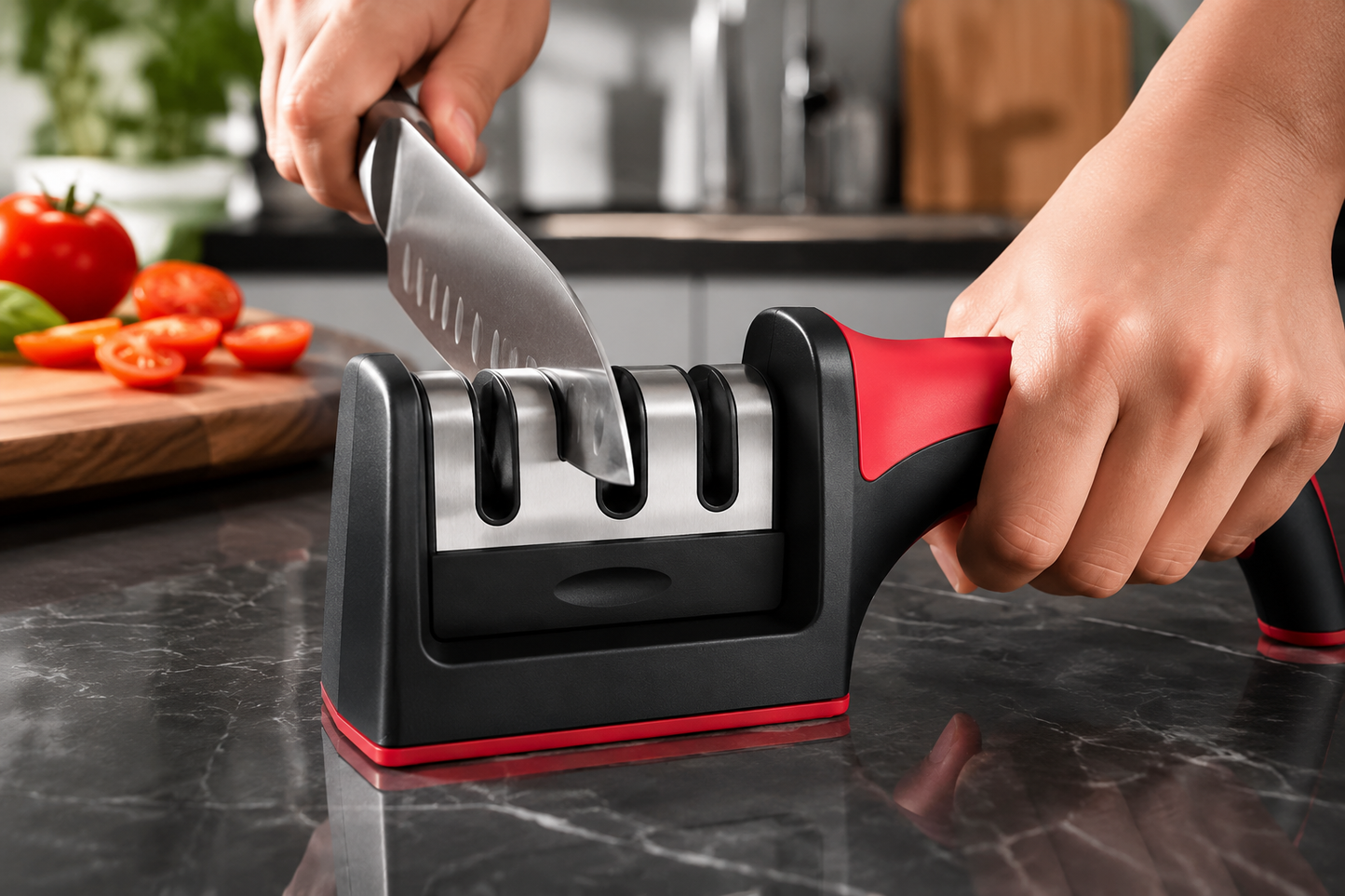 🔪 Afilador de Cuchillos Profesional 3 Etapas