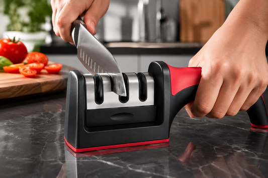 🔪 Afilador de Cuchillos Profesional 3 Etapas